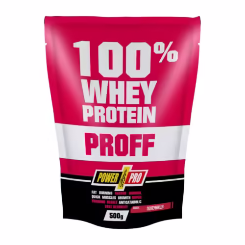 100_ Whey Protein Proff - 500g Strawberry